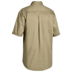 Bisley Closed Front Cotton Short Sleeve Drill Shirt - BSC1433-Queensland Workwear Supplies