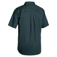 Bisley Closed Front Cotton Short Sleeve Drill Shirt - BSC1433-Queensland Workwear Supplies
