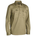 Bisley Closed Front Long Sleeve Cotton Drill Shirt - BSC6433-Queensland Workwear Supplies