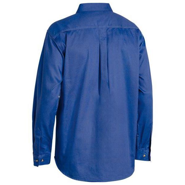 Bisley Closed Front Long Sleeve Cotton Drill Shirt - BSC6433-Queensland Workwear Supplies