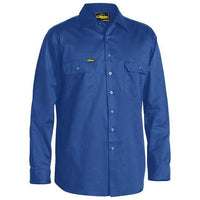 Bisley Cool Lightweight Long Sleeve Drill Shirt - BS6893-Queensland Workwear Supplies