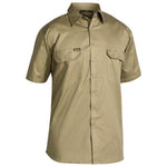 Bisley Cool Lightweight Short Sleeve Drill Shirt - BS1893-Queensland Workwear Supplies