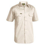 Bisley Cool Lightweight Short Sleeve Drill Shirt - BS1893-Queensland Workwear Supplies