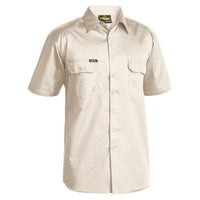 Bisley Cool Lightweight Short Sleeve Drill Shirt - BS1893-Queensland Workwear Supplies
