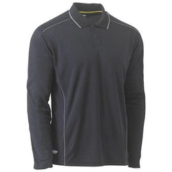 Bisley Cool Mesh Long Sleeve Polo With Reflective Piping - BK6425