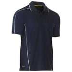 Bisley Cool Mesh Short Sleeve Polo With Reflective Piping - BK1425-Queensland Workwear Supplies