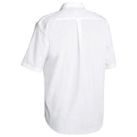 Bisley Epaulette Permanent Press Short Sleeve Shirt - B71526-Queensland Workwear Supplies