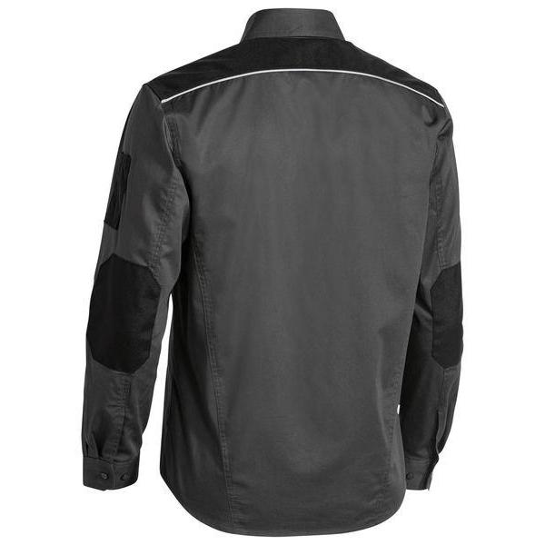 Bisley Flx & Move Mechanical Long Sleeve Stretch Shirt - BS6133-Queensland Workwear Supplies