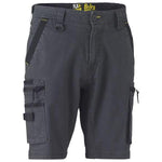 Bisley Flx & Move Stretch Utility Zip Unisex Cargo Shorts - BSHC1330-Queensland Workwear Supplies