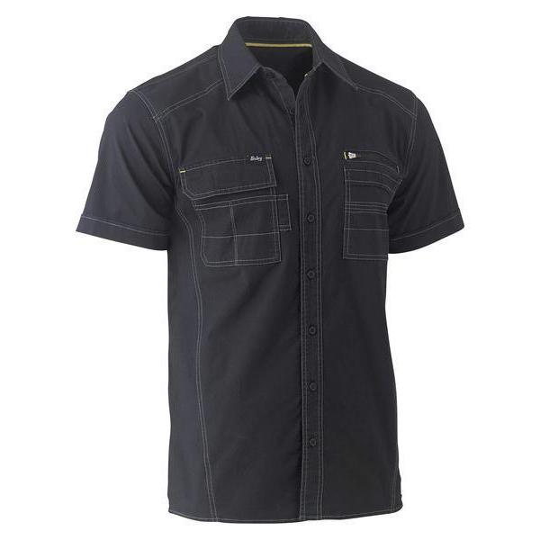 Bisley Flx & Move Utility Short Sleeve Work Shirt - BS1144-Queensland Workwear Supplies
