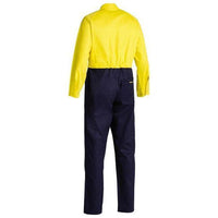 Bisley HiVis Drill Coverall - BC6357-Queensland Workwear Supplies