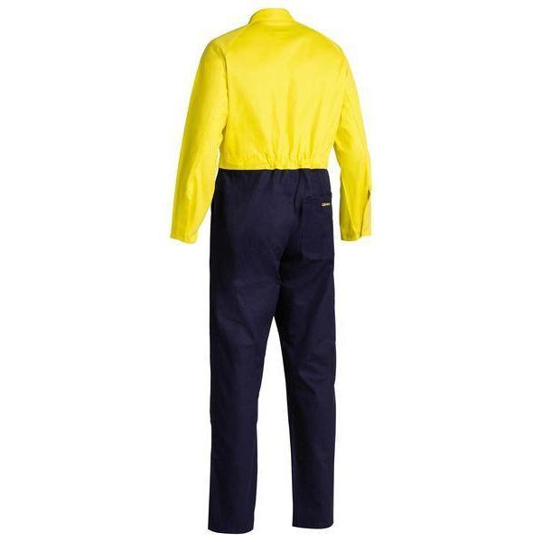 Bisley HiVis Drill Coverall - BC6357-Queensland Workwear Supplies