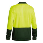 Bisley HiVis Long Sleeve Mens Polo - BK6234-Queensland Workwear Supplies