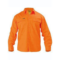 Bisley HiVis Long Sleeve Mens Shirt- BS6339-Queensland Workwear Supplies