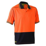 Bisley HiVis Mens Mesh Polyester Polo - BK1219-Queensland Workwear Supplies