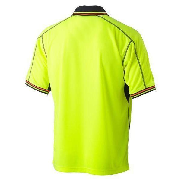 Bisley HiVis Mens Mesh Polyester Polo - BK1219-Queensland Workwear Supplies