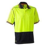 Bisley HiVis Mens Mesh Polyester Polo - BK1219-Queensland Workwear Supplies