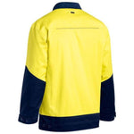 Bisley HiVis Unisex Drill Jacket With Liquid Repellent Finish - BJ6917-Queensland Workwear Supplies