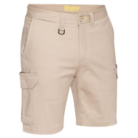 Bisley Mens Stretch Cotton Drill Cargo Shorts - BSHC1008-Queensland Workwear Supplies