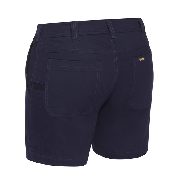Bisley Mens Stretch Cotton Drill Short Shorts - BSH1008-Queensland Workwear Supplies