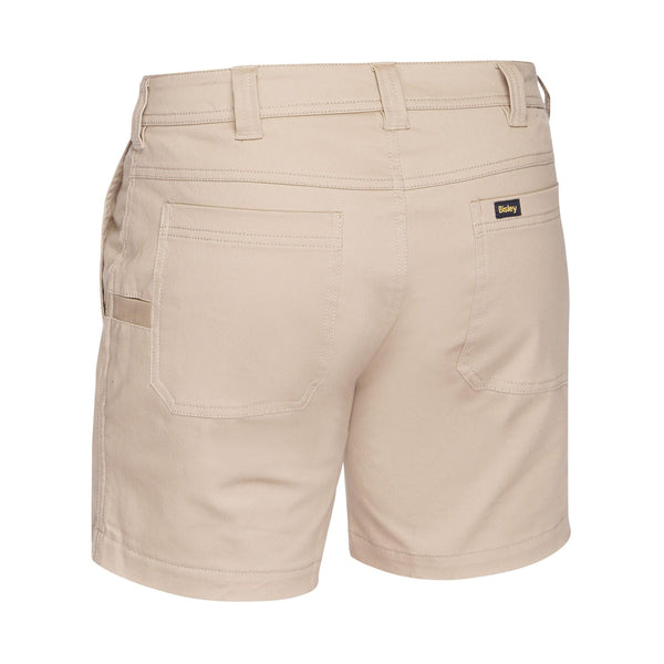 Bisley Mens Stretch Cotton Drill Short Shorts - BSH1008-Queensland Workwear Supplies
