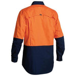 Bisley Mens X-Airflow HiVis Ripstop 2 Tone Long Sleeve Shirt - BS6415-Queensland Workwear Supplies