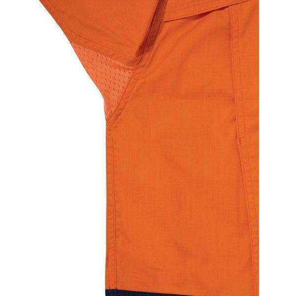 Bisley Mens X-Airflow HiVis Ripstop 2 Tone Long Sleeve Shirt - BS6415-Queensland Workwear Supplies