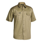 Bisley Original Cotton Short Sleeve Drill Shirt - BS1433-Queensland Workwear Supplies