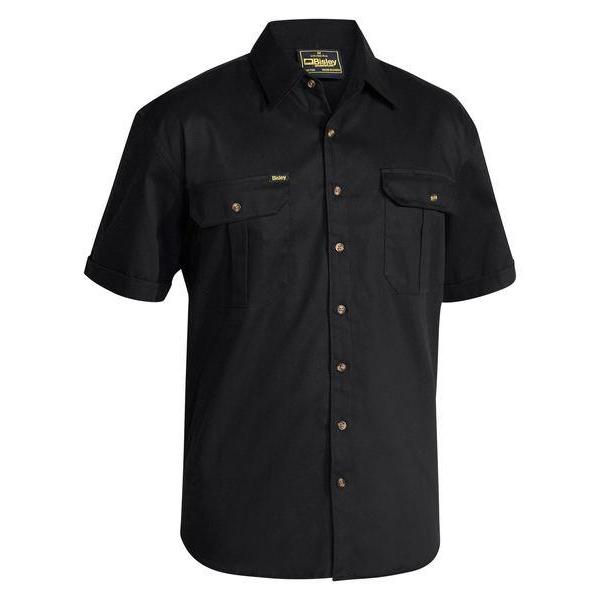 Bisley Original Cotton Short Sleeve Drill Shirt - BS1433-Queensland Workwear Supplies