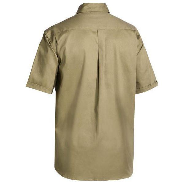 Bisley Original Cotton Short Sleeve Drill Shirt - BS1433-Queensland Workwear Supplies