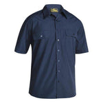 Bisley Permanent Press Short Sleeve Shirt - BS1526-Queensland Workwear Supplies