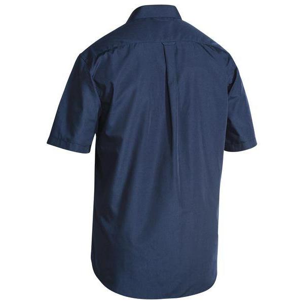 Bisley Permanent Press Short Sleeve Shirt - BS1526-Queensland Workwear Supplies