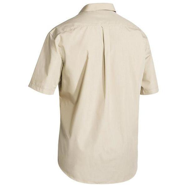 Bisley Permanent Press Short Sleeve Shirt - BS1526-Queensland Workwear Supplies