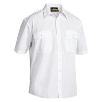 Bisley Permanent Press Short Sleeve Shirt - BS1526-Queensland Workwear Supplies