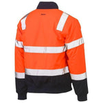 Bisley Taped 2 Tone HiVis Bomber Jacket With Padded Lining - BJ6730T-Queensland Workwear Supplies