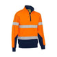 Bisley Taped HiVis 1/4 Zip Fleece Pullover With Sherpa Lining - BK6987T