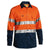 Bisley Taped HiVis 2 Tone Long Sleeve Mens Drill Shirt - BT6456-Queensland Workwear Supplies