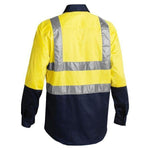Bisley Taped HiVis 2 Tone Long Sleeve Mens Shirt - BS6267T-Queensland Workwear Supplies
