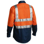 Bisley Taped HiVis 2 Tone Long Sleeve Mens Shirt - BS6267T-Queensland Workwear Supplies