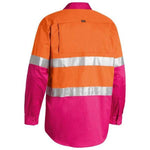 Bisley Taped HiVis Cool Lightweight 2 Tone Long Sleeve Mens Shirt - BS6696T-Queensland Workwear Supplies