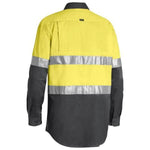 Bisley Taped HiVis Cool Lightweight 2 Tone Long Sleeve Mens Shirt - BS6696T-Queensland Workwear Supplies