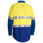 Bisley Taped HiVis Cool Lightweight 2 Tone Long Sleeve Mens Shirt - BS6696T-Queensland Workwear Supplies