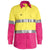 Bisley Taped HiVis Cool Lightweight 2 Tone Long Sleeve Mens Shirt - BS6696T-Queensland Workwear Supplies