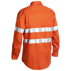 Bisley Taped HiVis Cool Lightweight Long Sleeve Mens Drill Shirt - BS6897