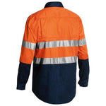 Bisley Taped HiVis Cool Lightweight Long Sleeve Mens Shirt - BSC6896-Queensland Workwear Supplies