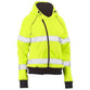 Bisley Taped HiVis Fleece Zip Front Hoodie With Shepra Lining - BKL6819T