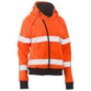 Bisley Taped HiVis Fleece Zip Front Hoodie With Shepra Lining - BKL6819T