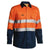 Bisley Taped HiVis Gusset Cuff Cotton Drill Long Sleeve Shirt - BS6896-Queensland Workwear Supplies