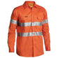 Bisley Taped HiVis Long Sleeve Mens Drill Shirt - BT6482