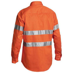 Bisley Taped HiVis Long Sleeve Mens Drill Shirt - BTC6482